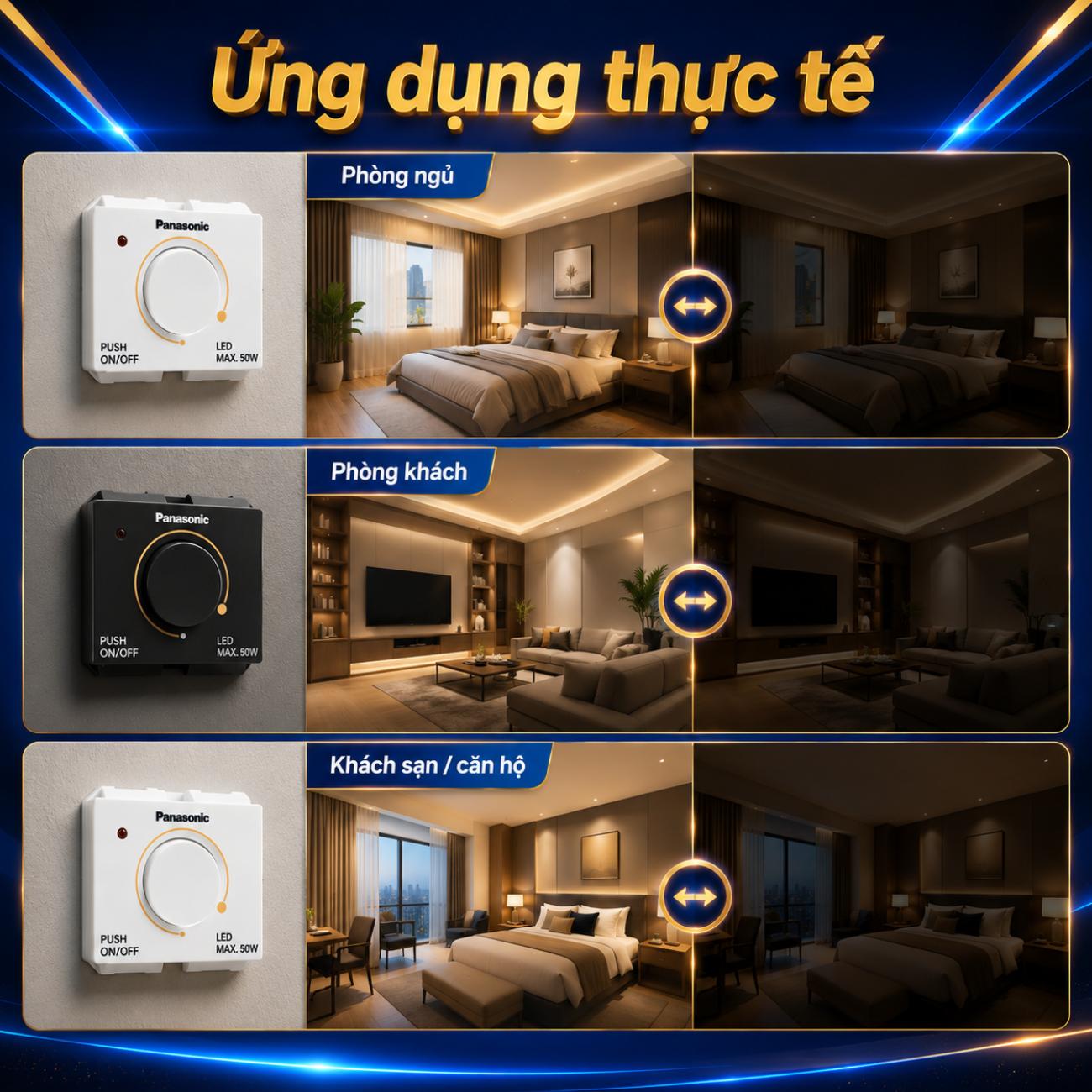 Bộ điều chỉnh độ sáng cho đèn LED Panasonic